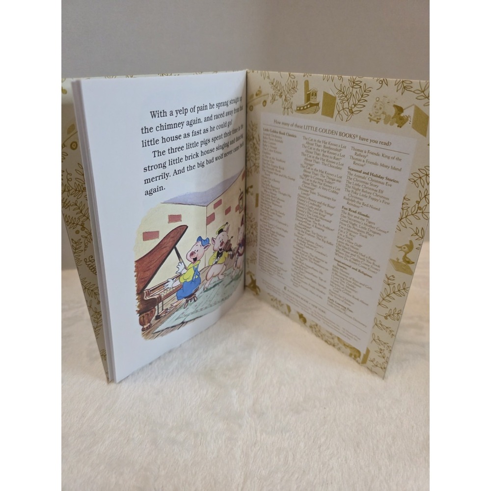 VNTG Little Golden Book 3 Disney, 3 Little Pigs, Alice In Wonderland, Pinocchio - Picture 12 of 16